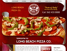 Tablet Screenshot of lbpizzaco.com